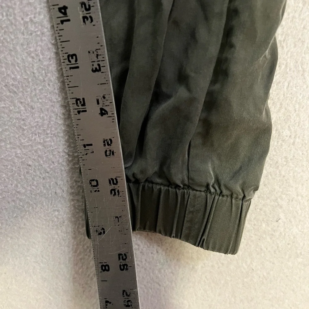 BANANA REPUBLIC Tencel Cargo Jogger Pants Pull On Lyocell Women's Size XS Green
